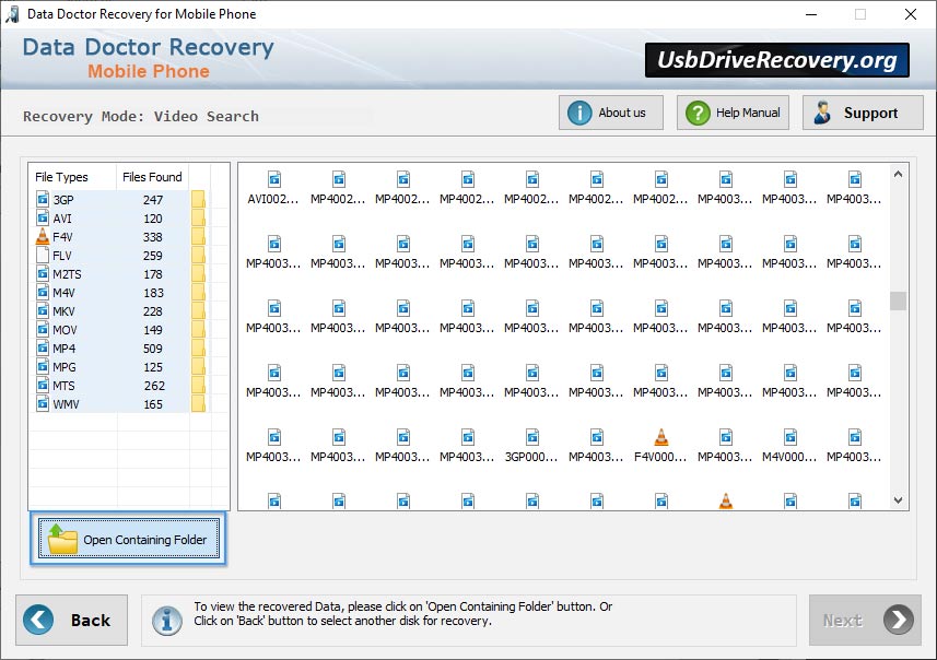 Save Recovered Data